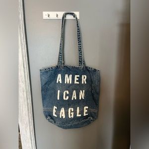 American Eagle jean tote bag